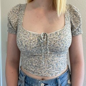 Floral crop top